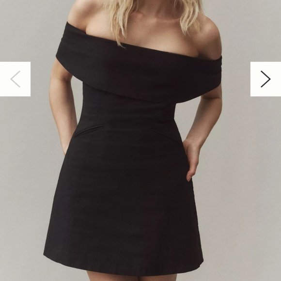 BHLDN Ingrid off-the-shoulder mini dress - Picture 1 of 5